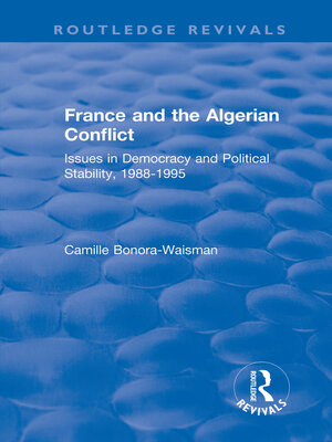 cover image of France and the Algerian Conflict